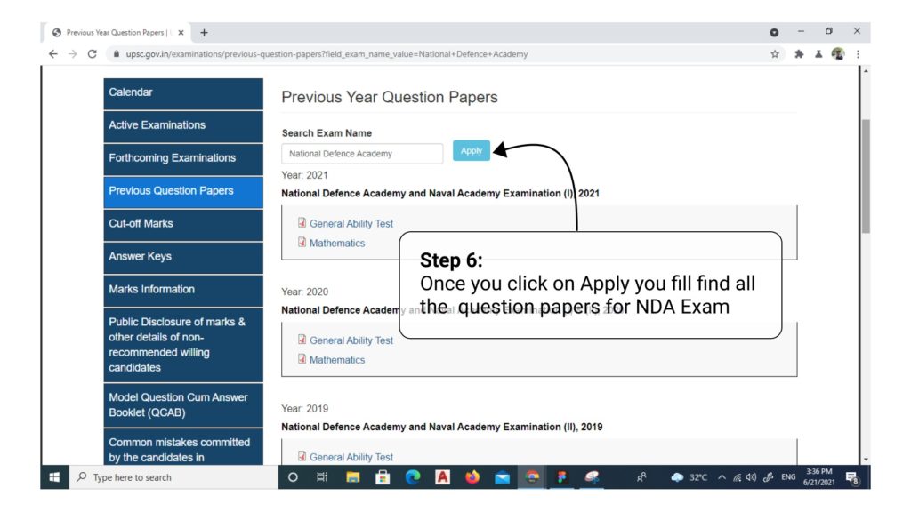 Step 5 for Searching NDA Papers